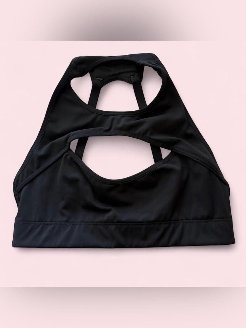 Savage X Fenty Sport Hotline Medium Impact Black Sports Bra Size Medium 8-10